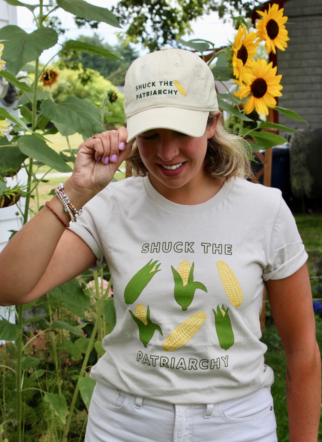 Shuck the Patriarchy Corn Baseball Hat