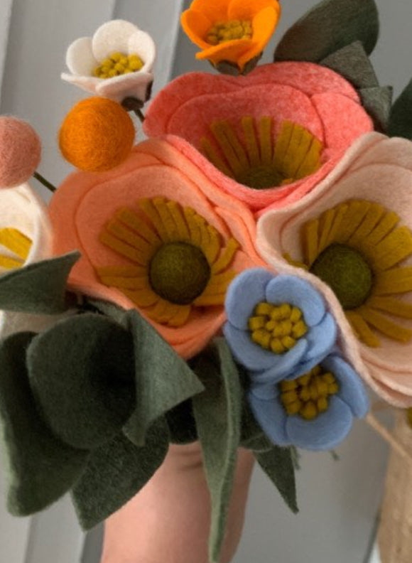 Felt Up by Amelia - medium size felt flower bouquet