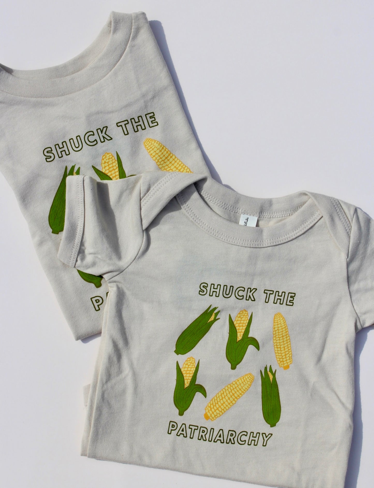 Shuck the Patriarchy Corn Toddler Tee