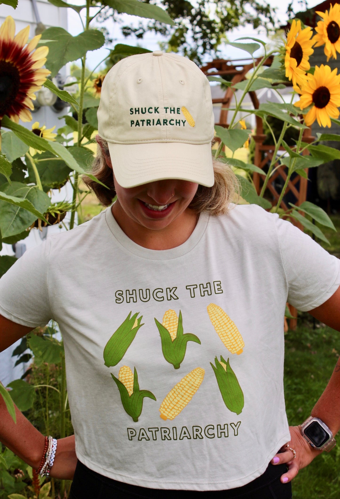 Shuck the Patriarchy Corn Baseball Hat