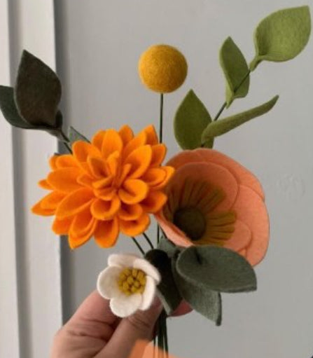 Felt Up by Amelia - medium size felt flower bouquet