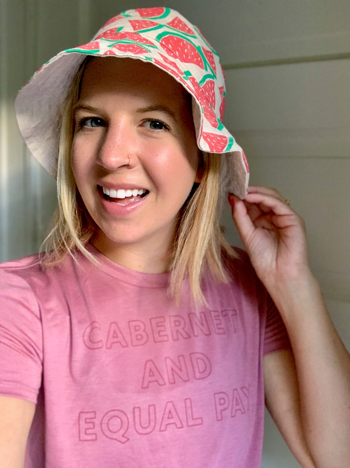 Cabernet and Equal Pay Crop Top