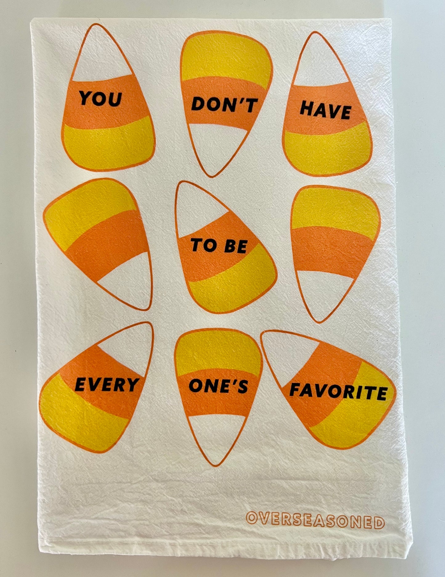 Candy Corn Tea Towel