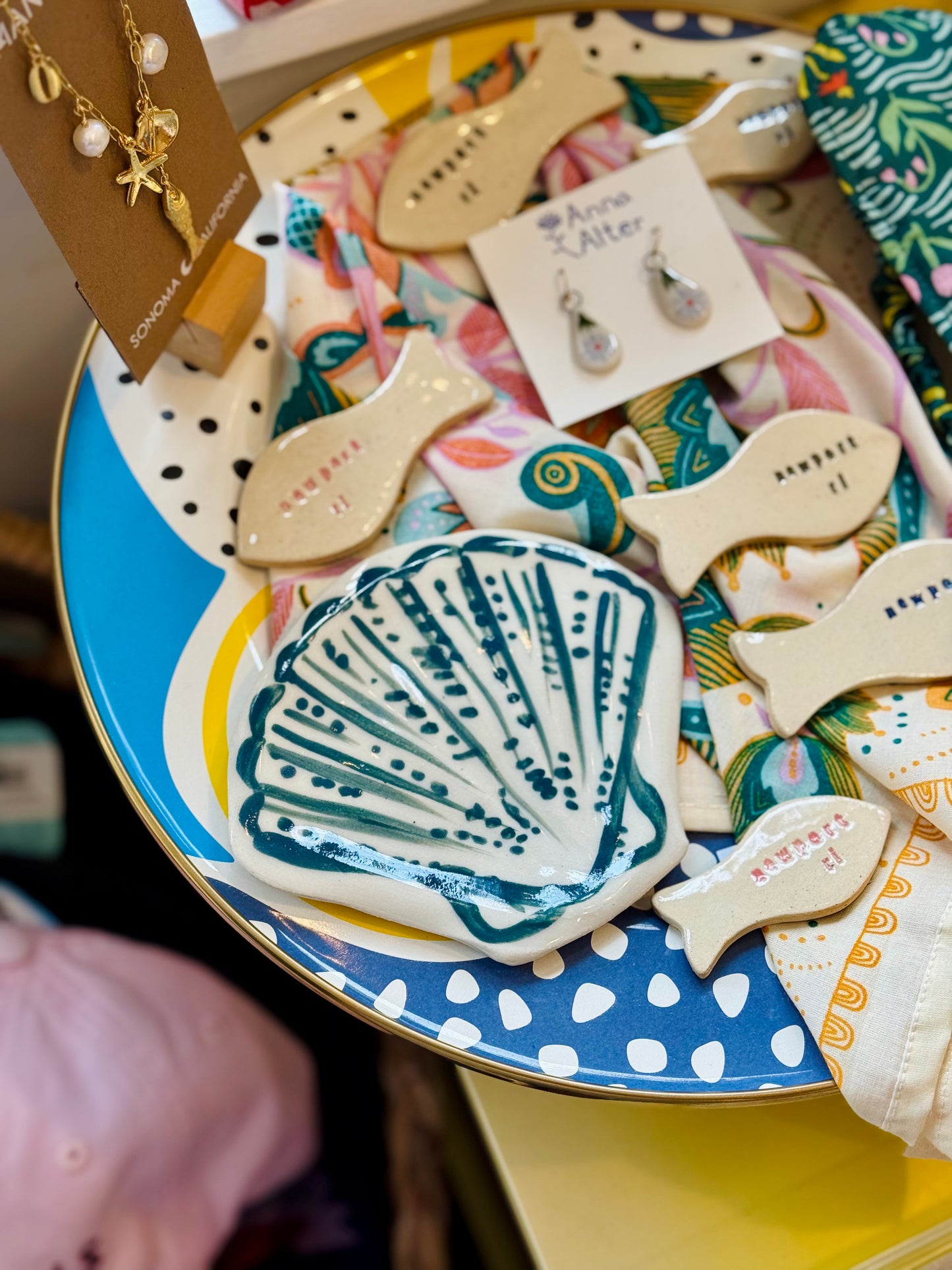 Scallop Trinket Dish -Fish Eyed
