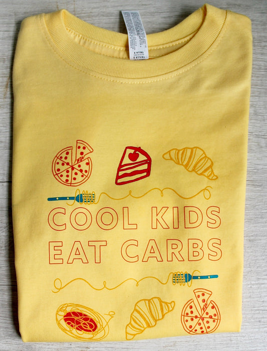 Cool Kids Eat Carbs Toddler Tee