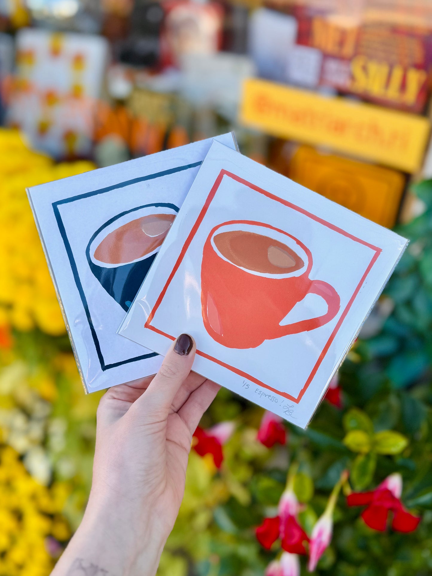 Espresso Cup Art Print 6x6 - Girlboss Goods