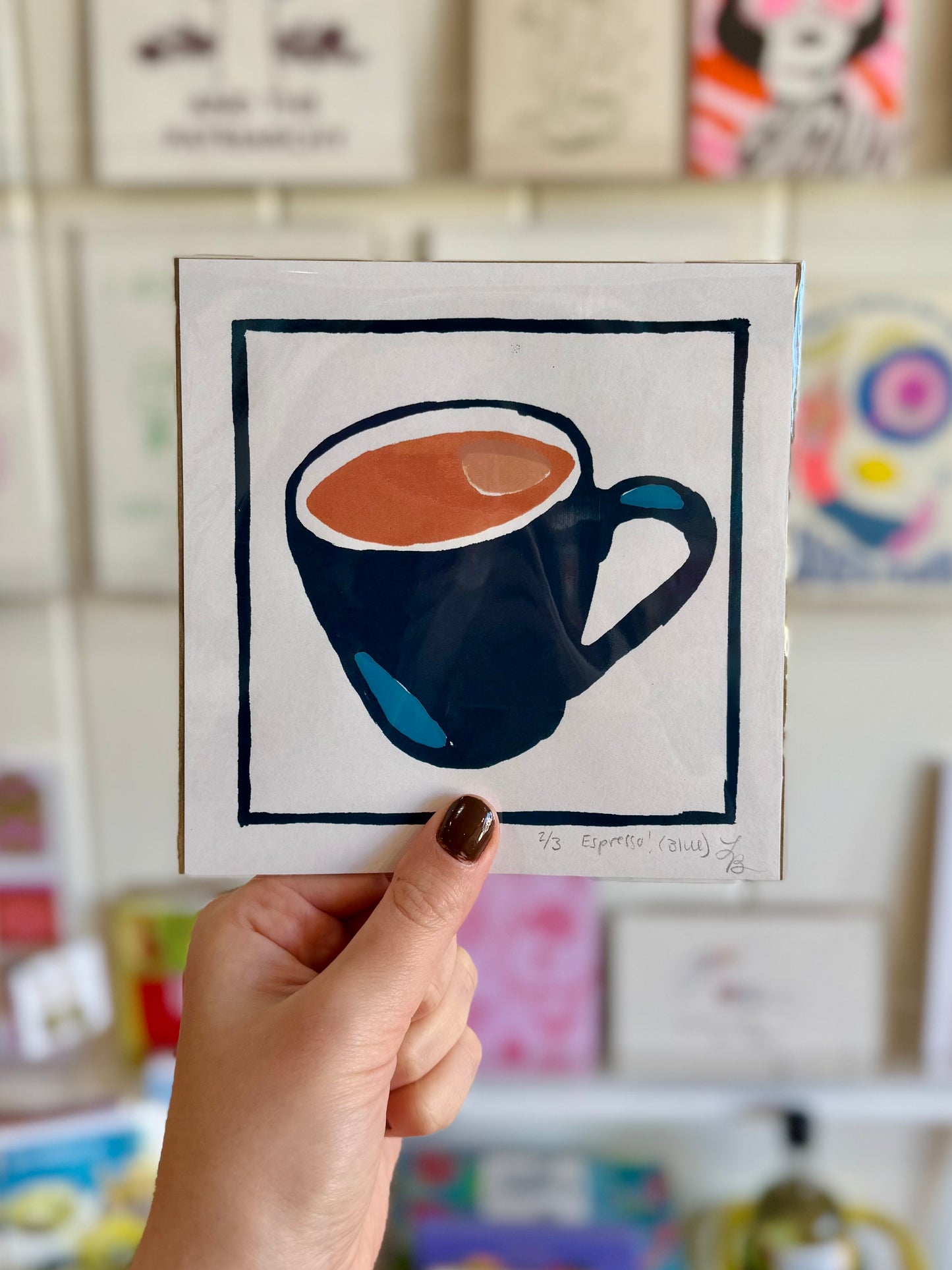 Espresso Cup Art Print 6x6 - Girlboss Goods