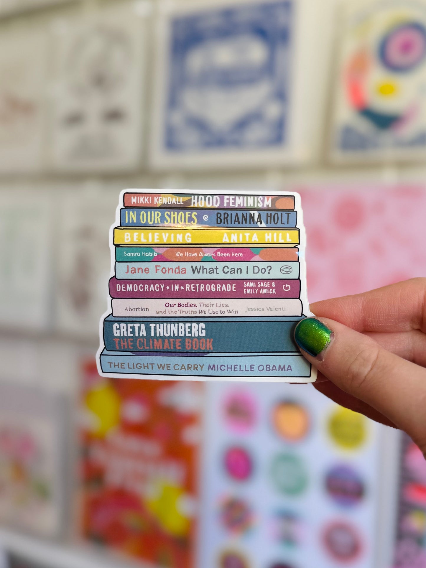 Matriarch Book Stack Sticker - Alexi Sarah Illustration