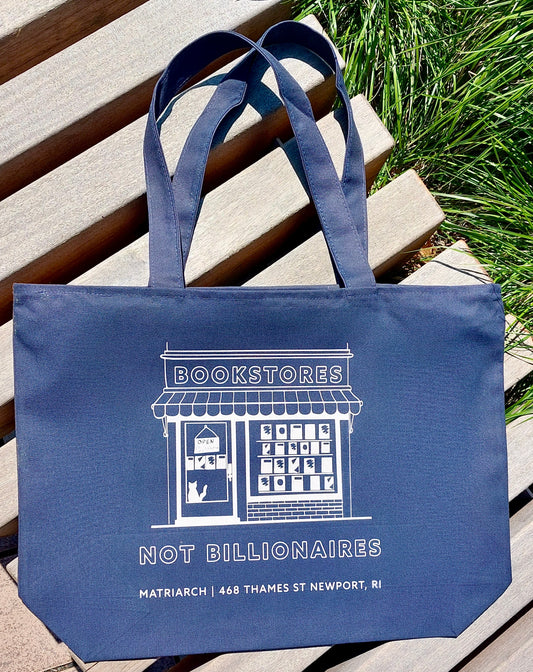 Bookstores Not Billionaires Zipper Tote Bag