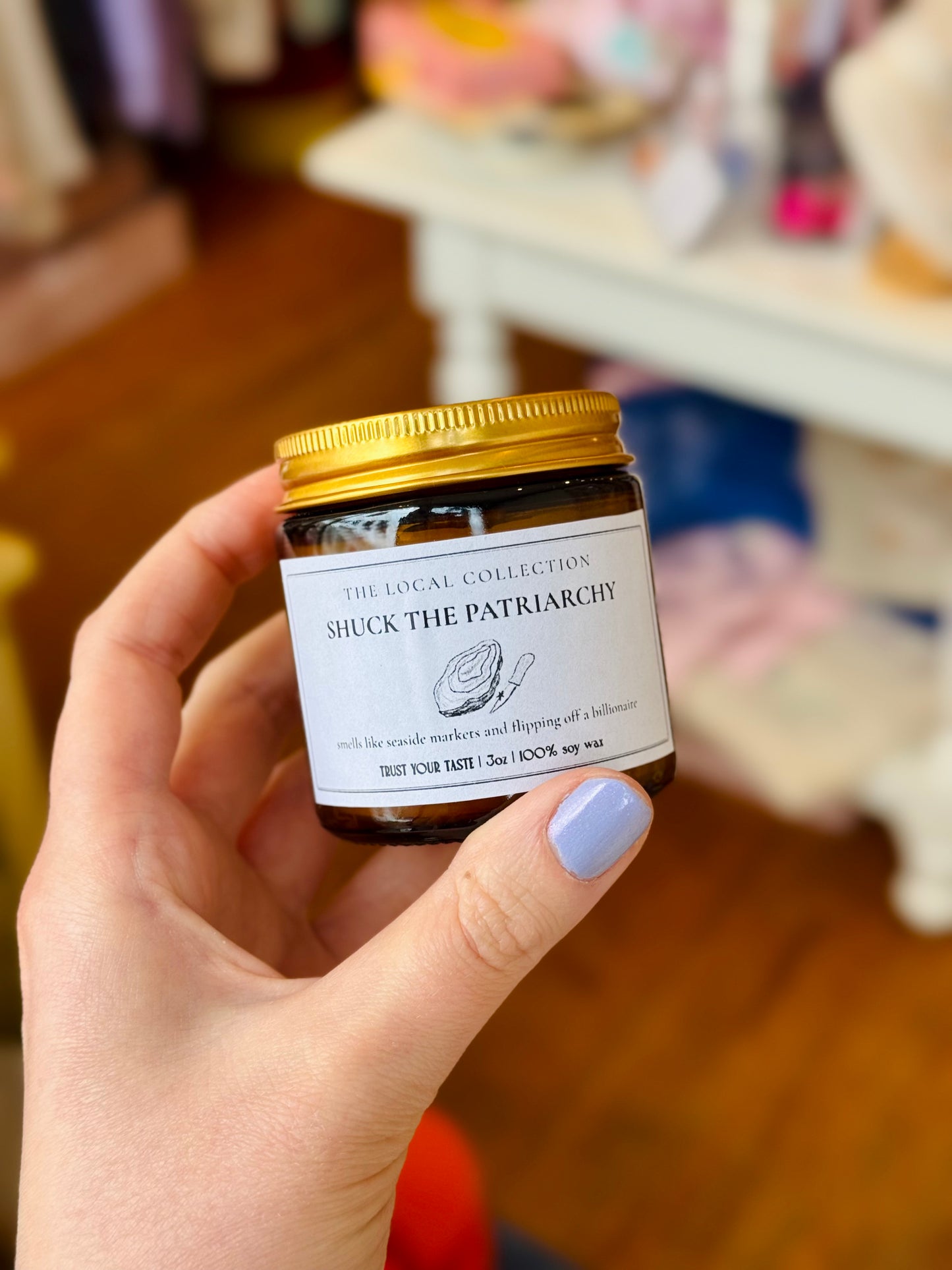 Shuck the Patriarchy Candle - Trust Your Taste