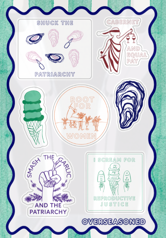 Overseasoned Sticker Sheet