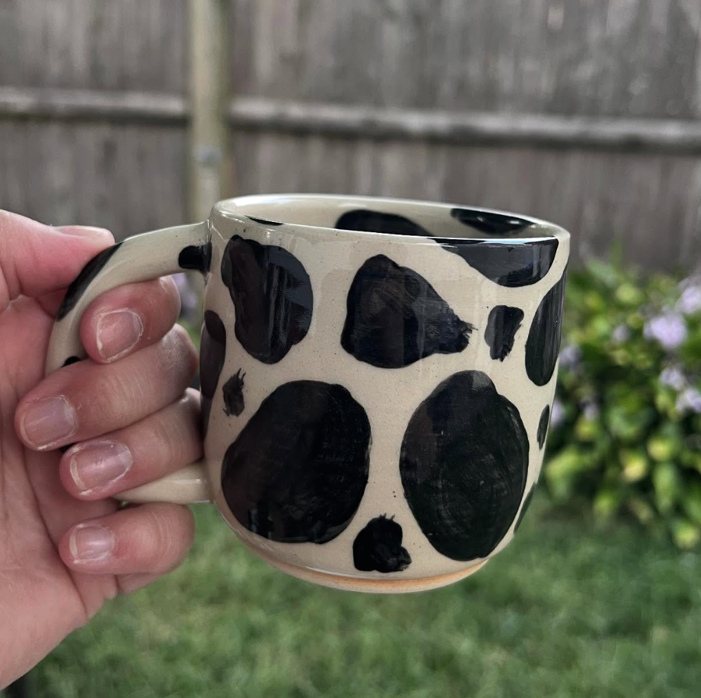 Handmade Cow Mug - East Transit Pottery