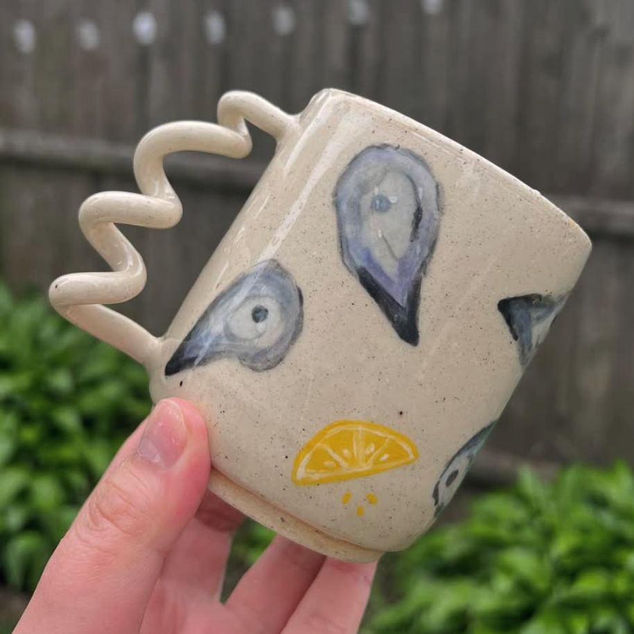 Handmade Oyster Mug - East Transit Pottery