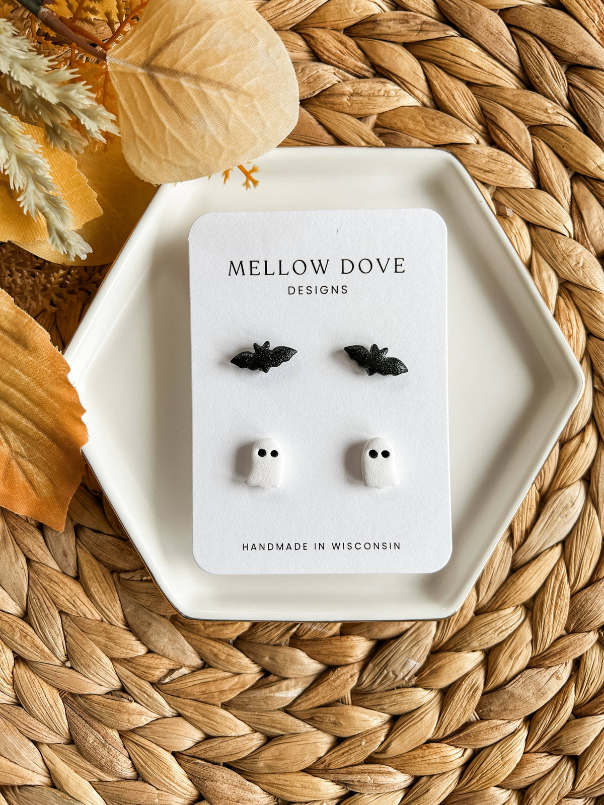 Bat + Ghost Stud Pack- Mellow Dove Designs