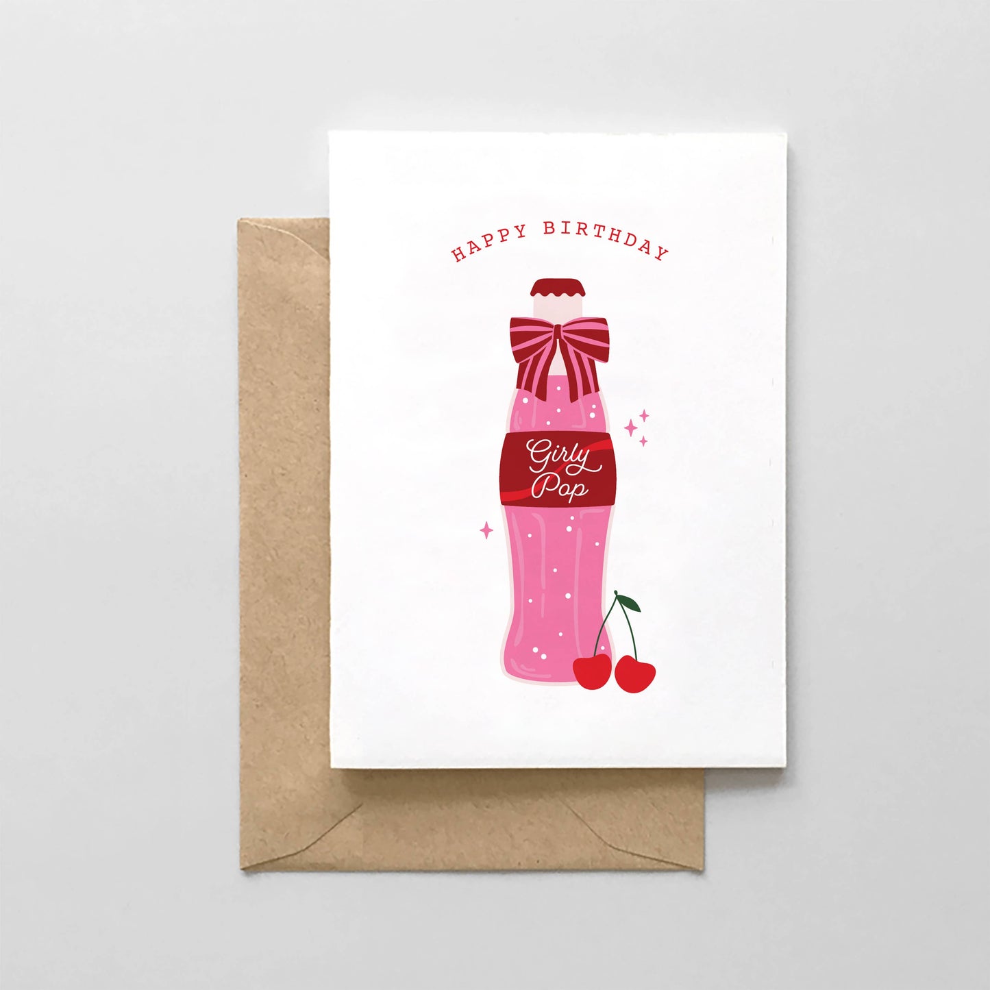 Happy Birthday Girly Pop - Birthday Card