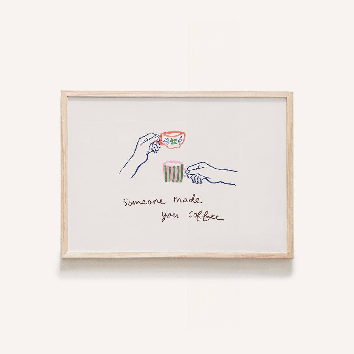 Someone Made Coffee Mini Art Print: 5 x 7 in