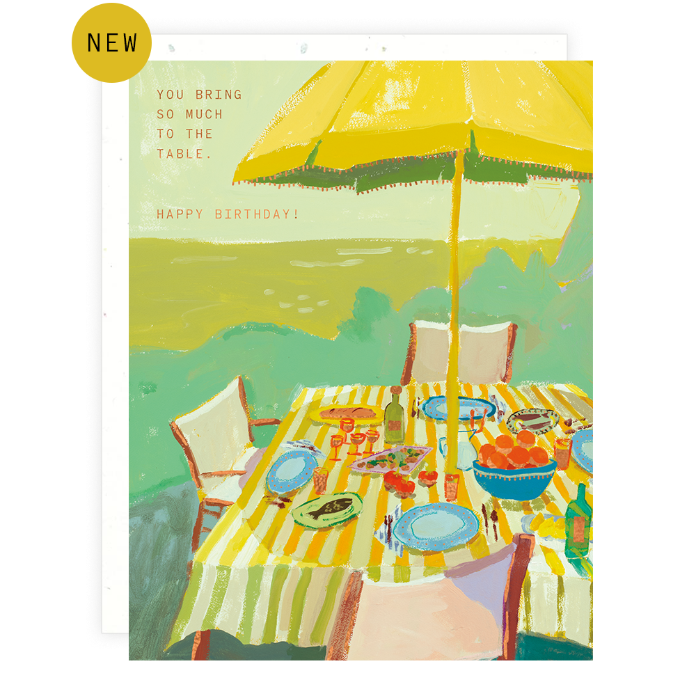 Bring to the table Birthday Card