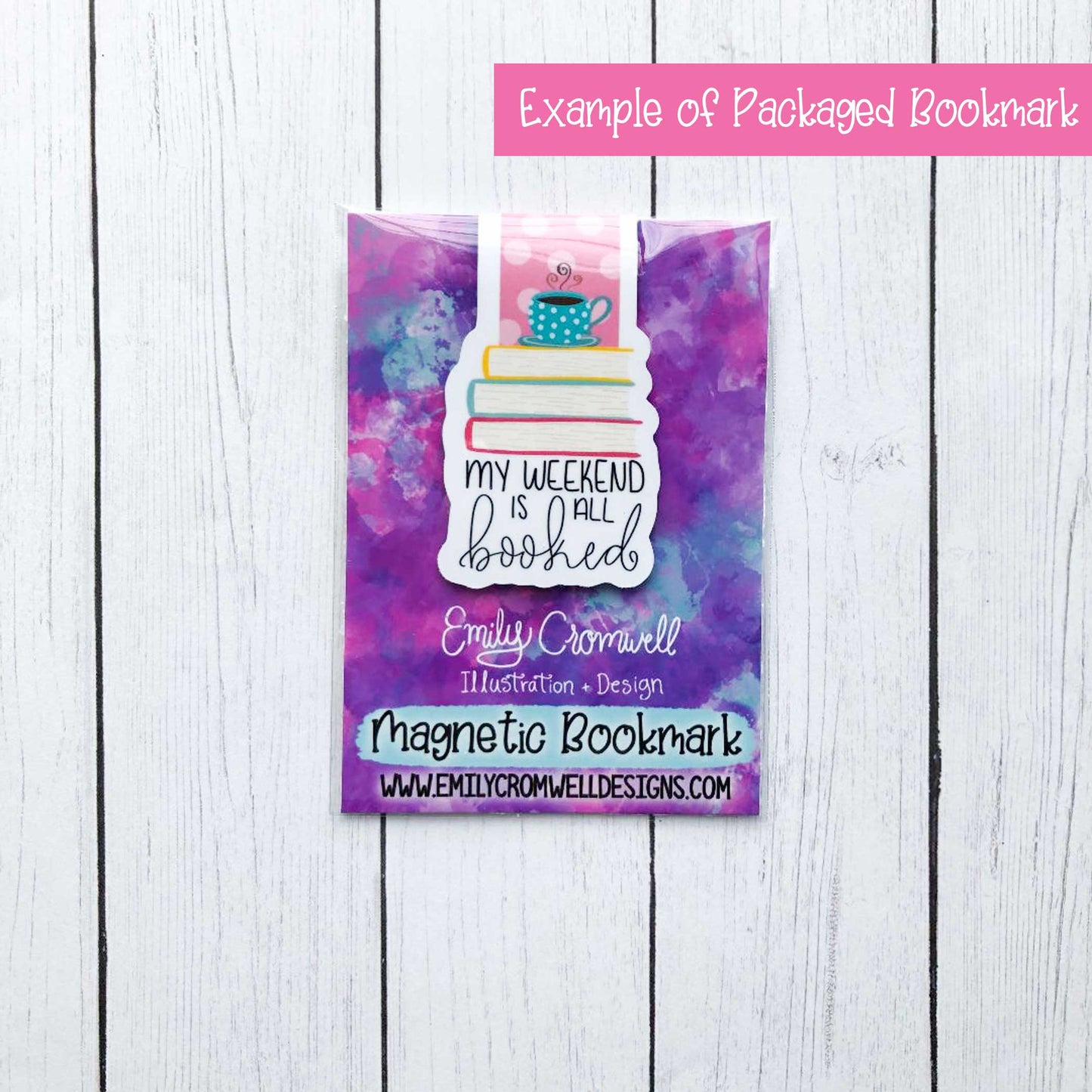 Pumpkin Library Magnetic Bookmark