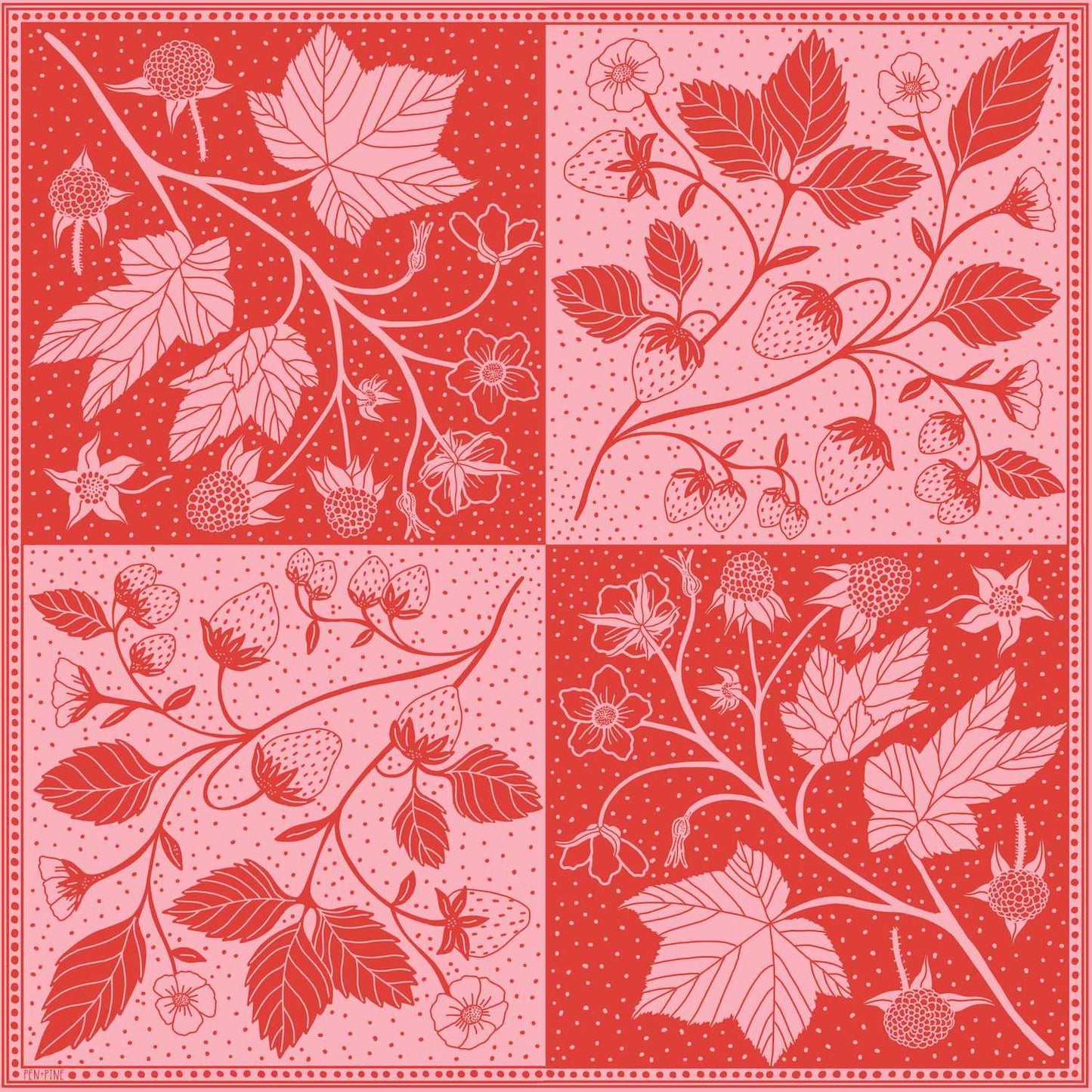Berry Bandana by Pen+Pine