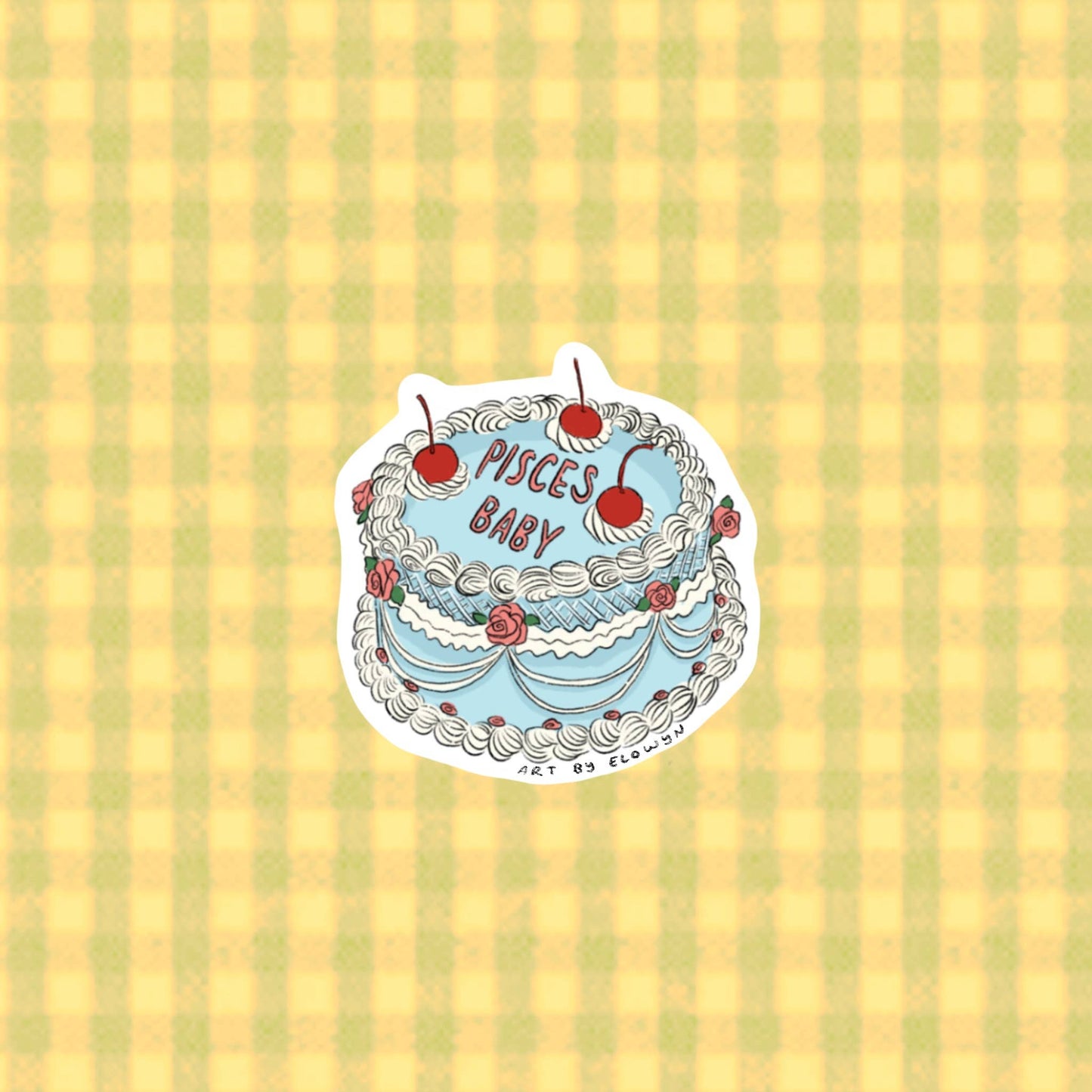 Zodiac Cake Stickers - Individual Sticker : Pisces
