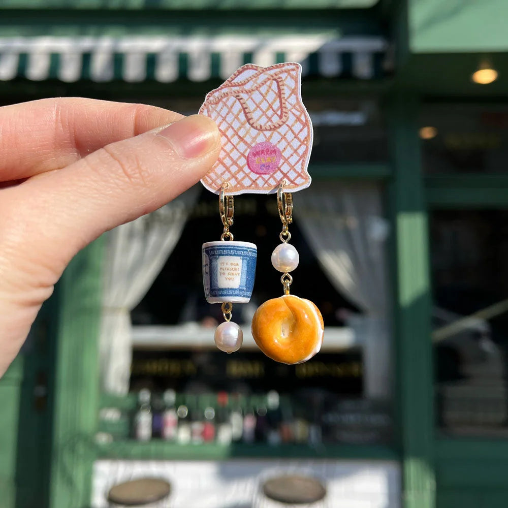 NYC Breakfast earrings - Warm Clay Co