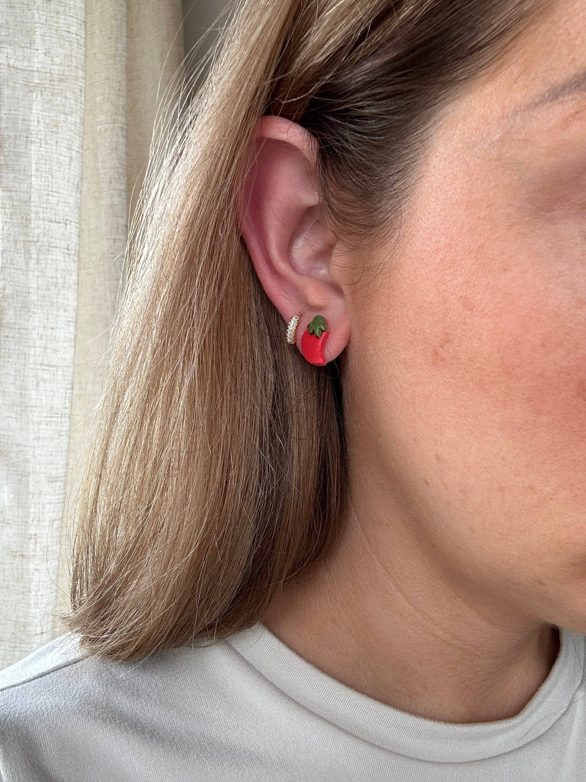 Chili Pepper Studs- Mellow Dove Designs