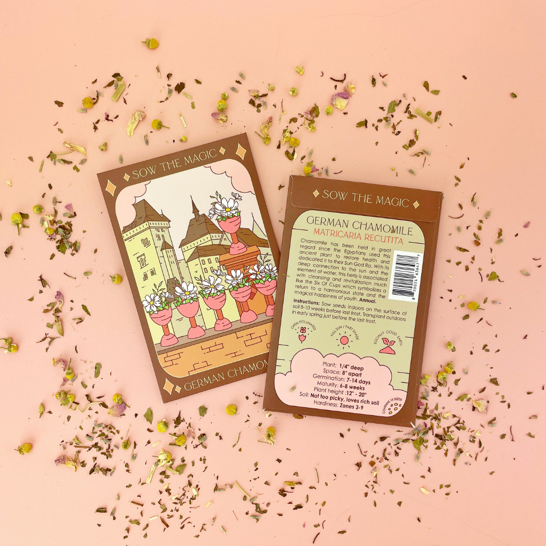 Sow the Magic - German Chamomile Tarot Garden + Gift Seed Packet