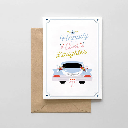 Happily Ever Laughter - Wedding Card