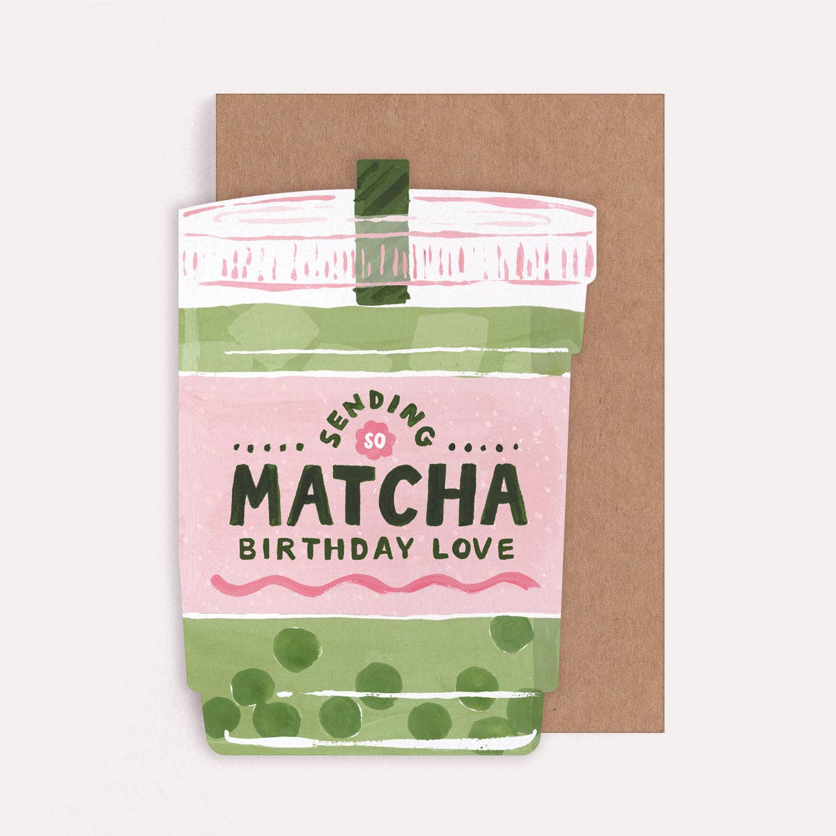 Matcha Birthday Card | Sister Paper Co.