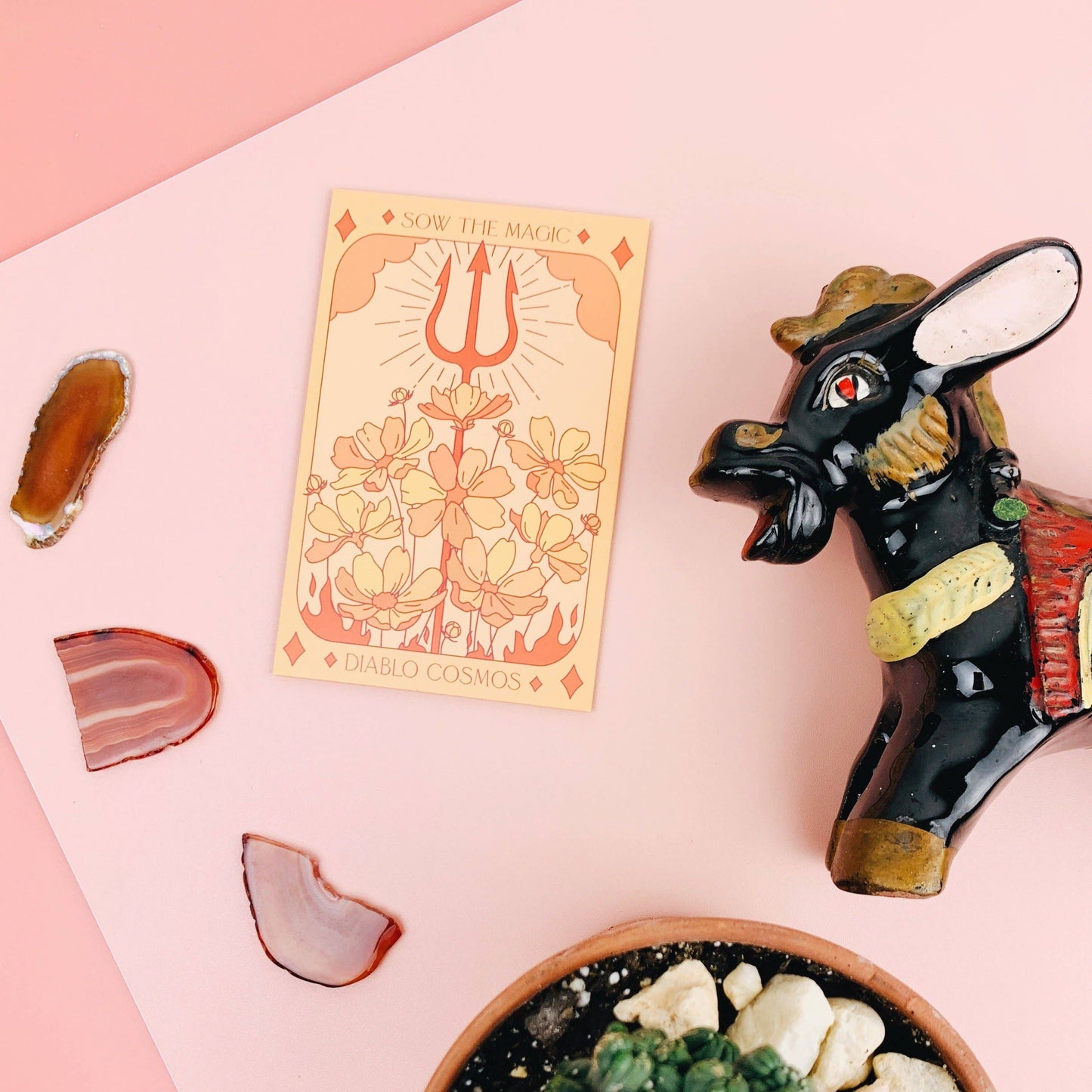 Sow the Magic - Diablo Cosmos Tarot Garden + Gift Seed Packet