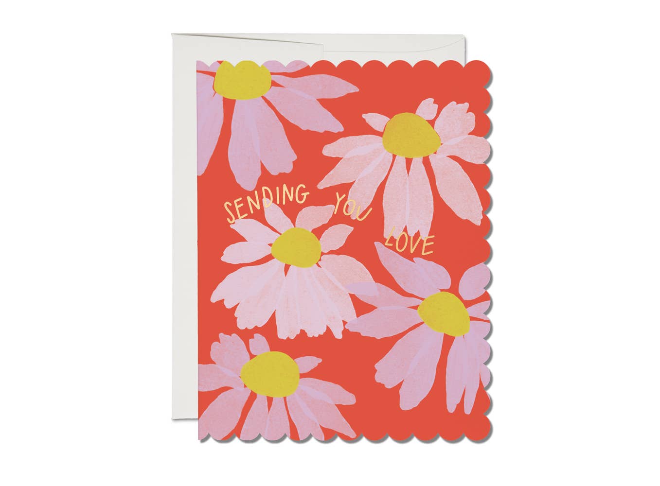 Coneflower sympathy greeting card