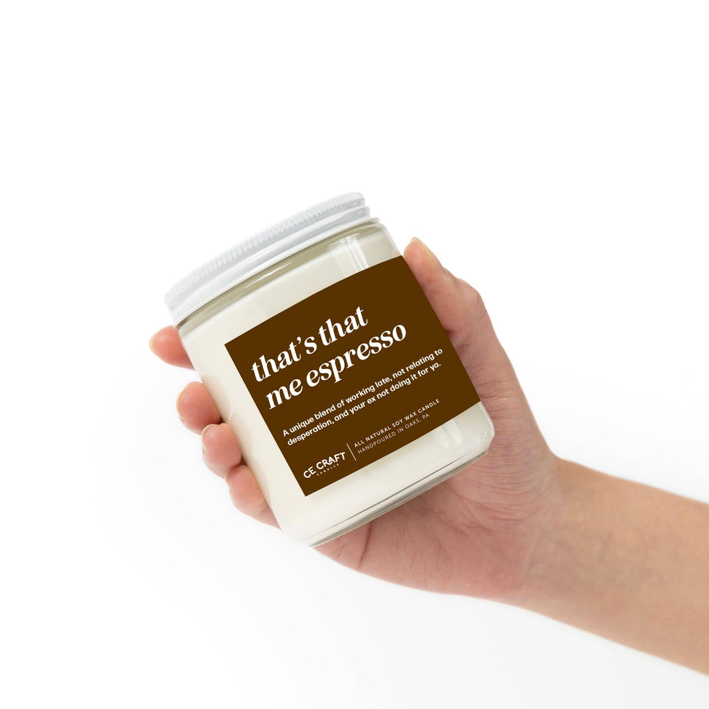 CE Craft Co - That's that Me Espresso Scented Candle