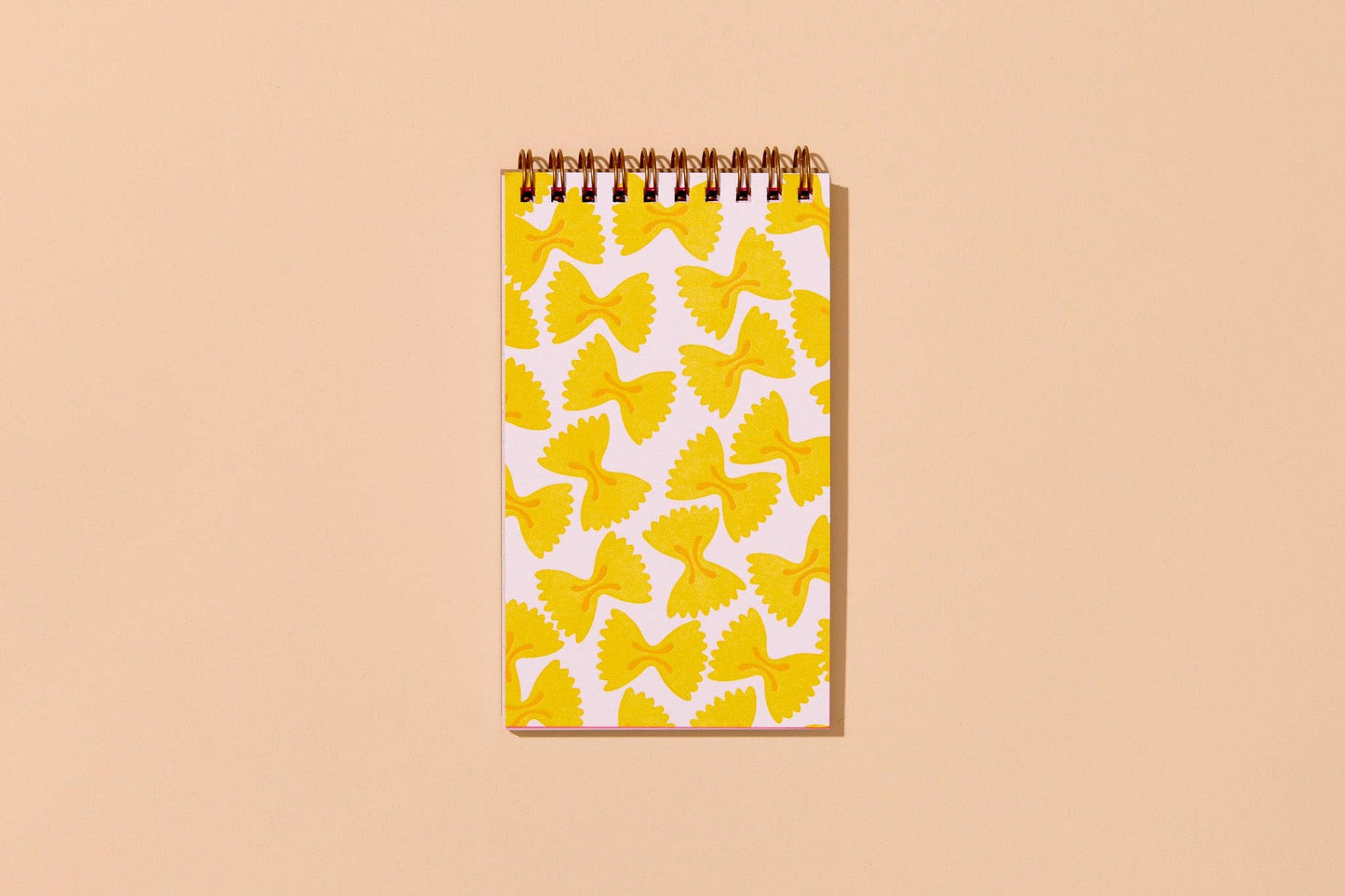 Farfalle Bowtie Pasta Letterpress Pocket Notebook