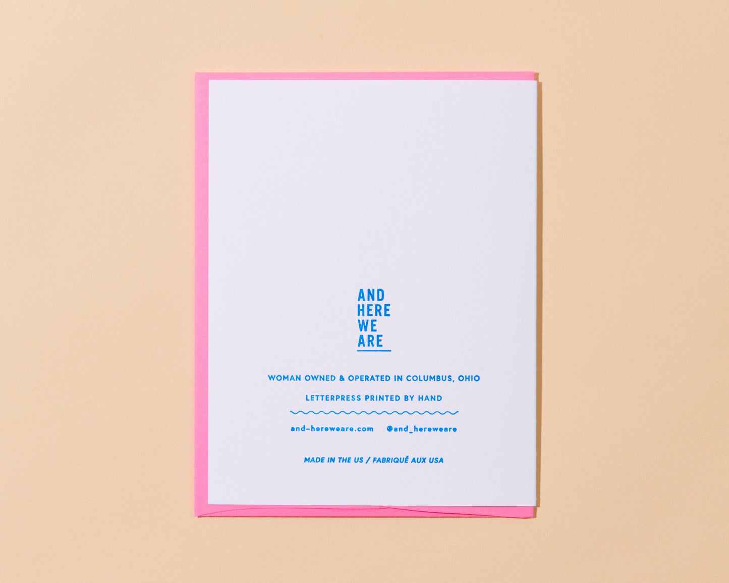 Birthday Wishlist Letterpress Greeting Card