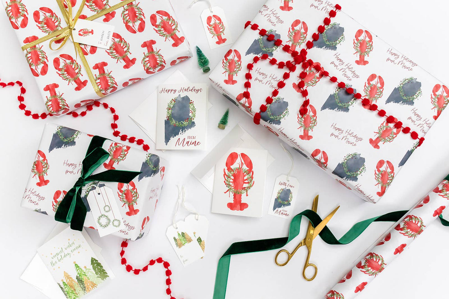 Holiday Lobster Greeting Card