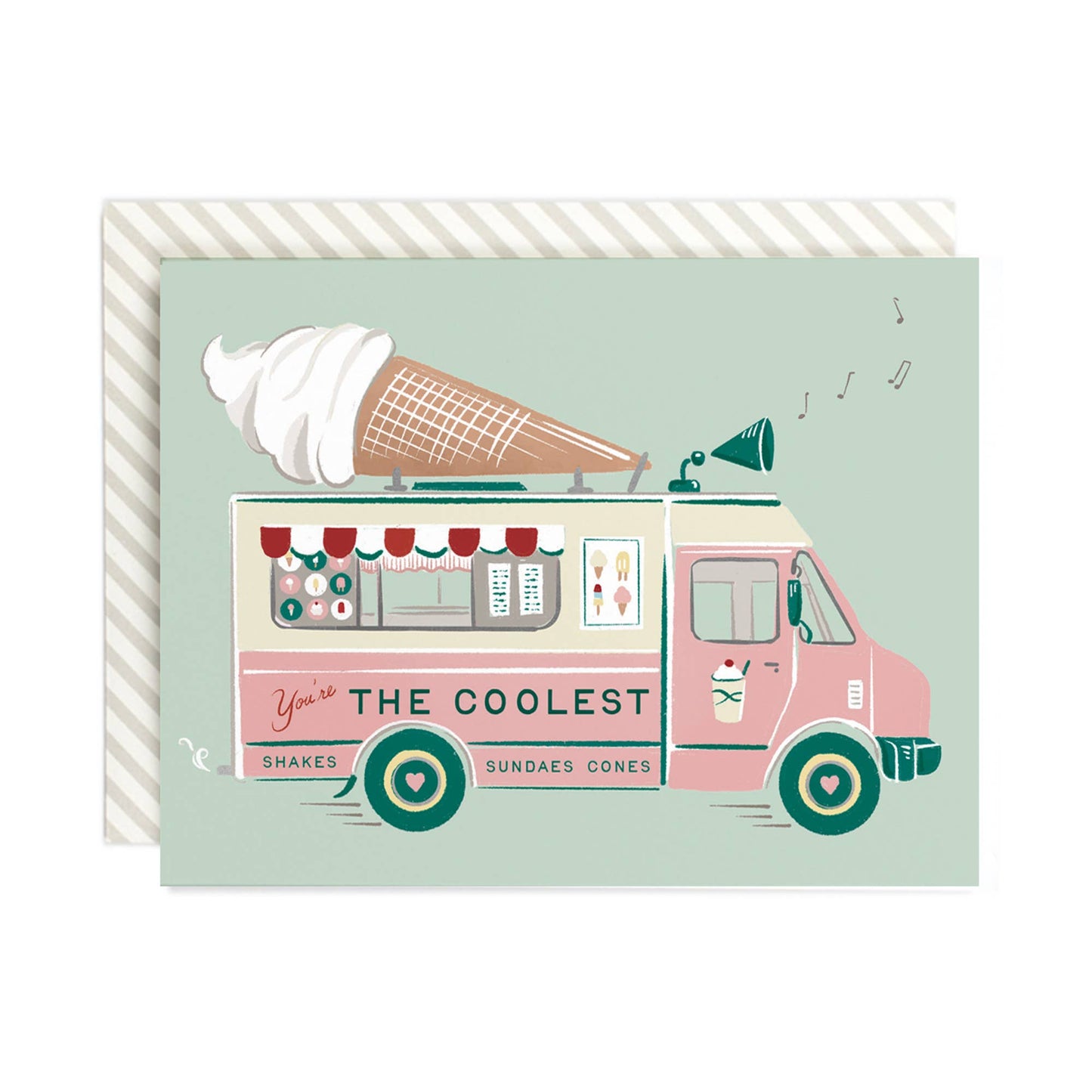 The Coolest - Ice Cream Truck Greeting Card