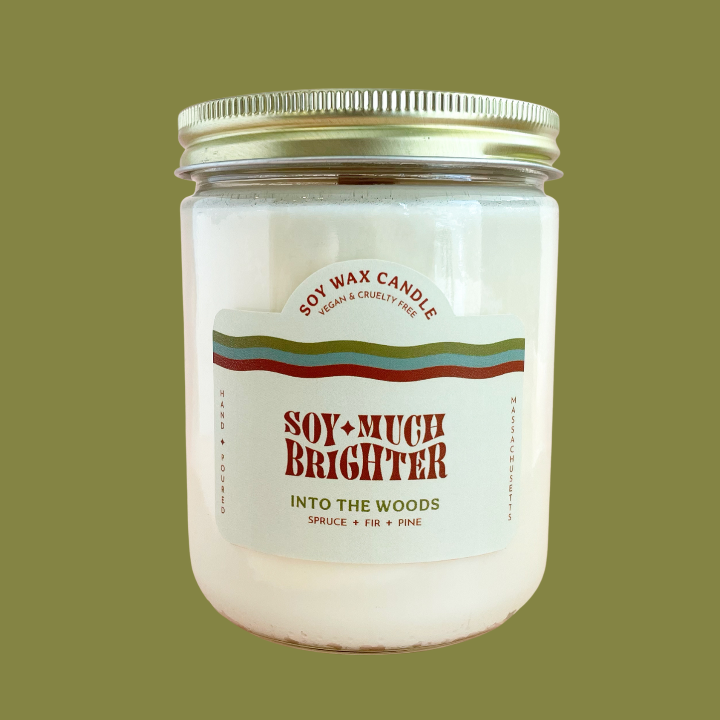 Into the Woods // Non-toxic Soy Wax Candle: 8 oz.