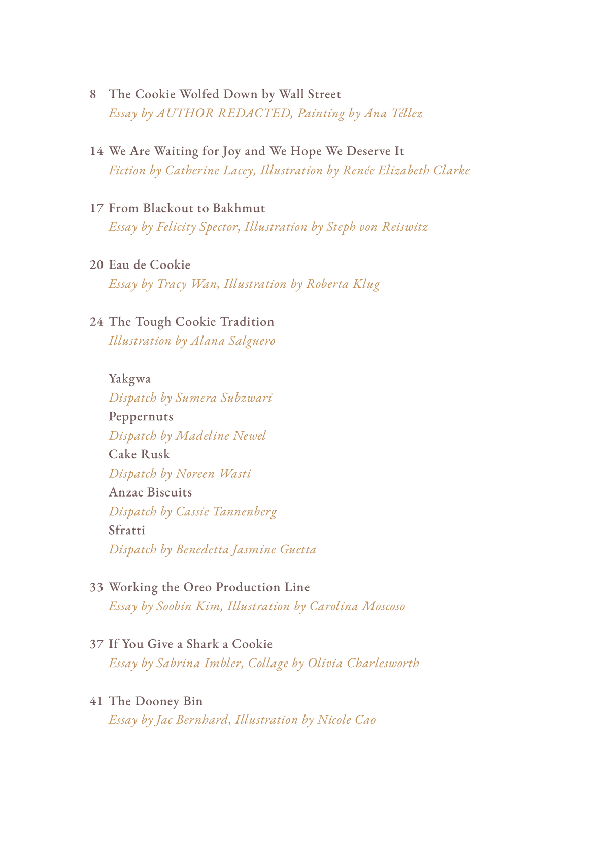 Cake Zine - Tough Cookie