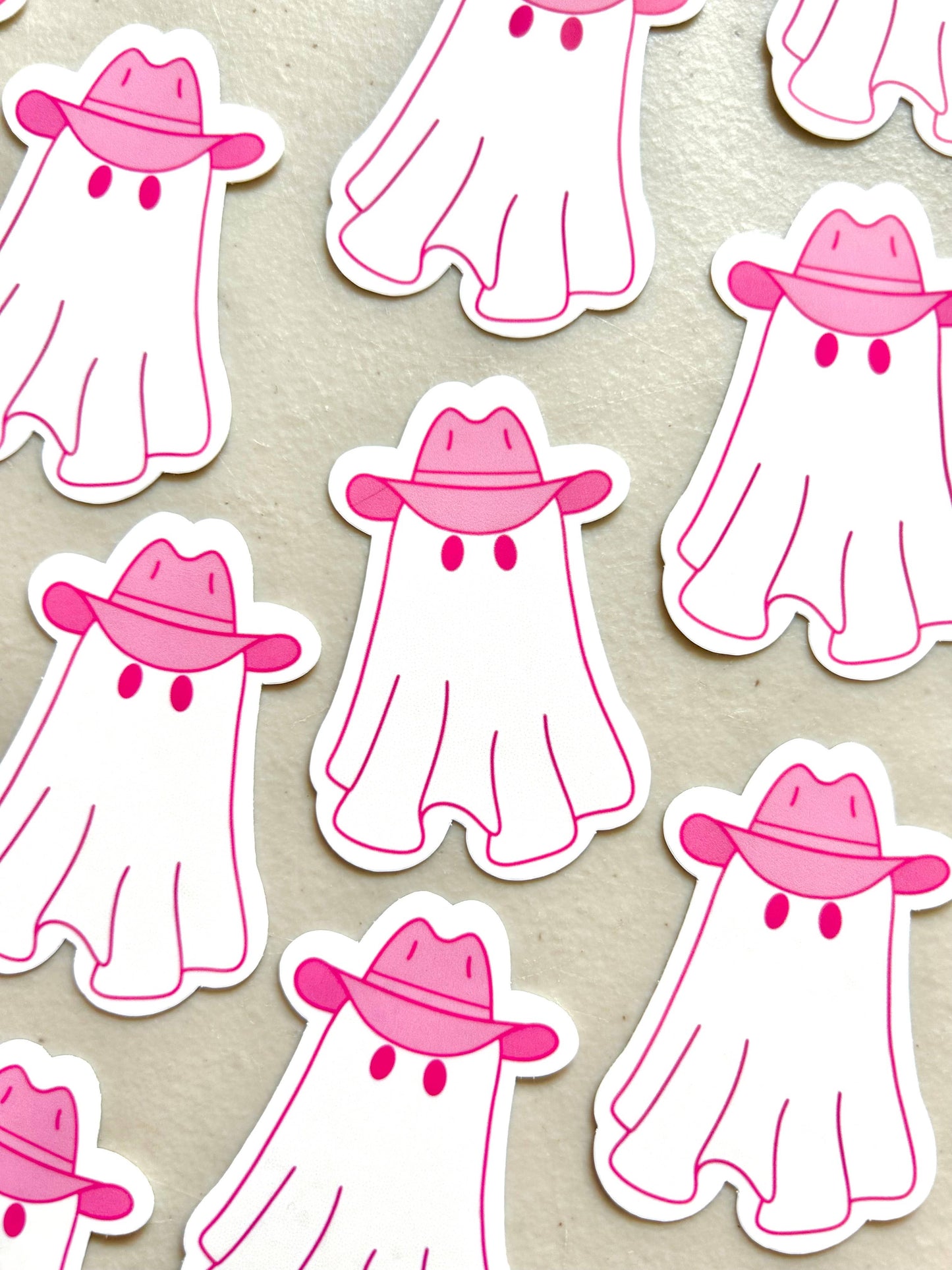 Cowboy Ghost Sticker - Spooky Ghosts, Halloween Fall Decor