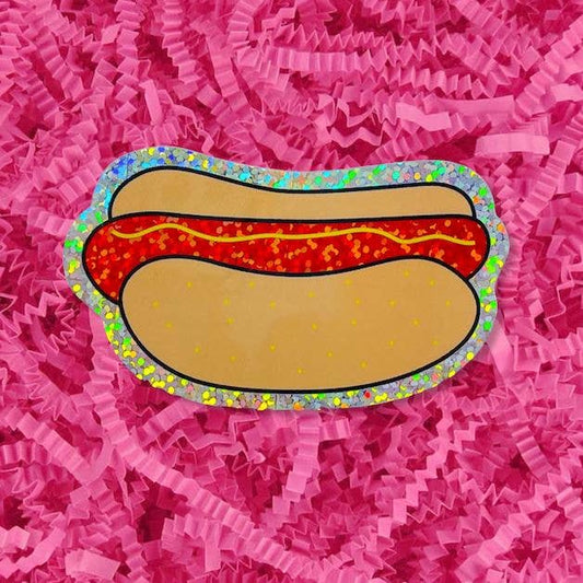Jenny Lemons - Glitter Hot Dog Sticker