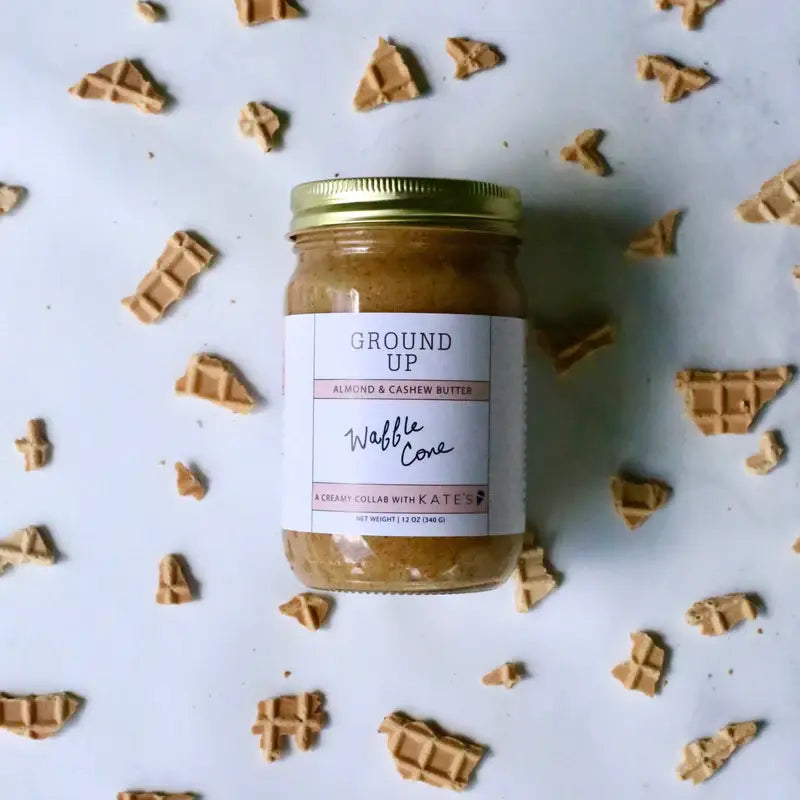 Ground Up PDX - Waffle Cone Almond-Cashew Butter