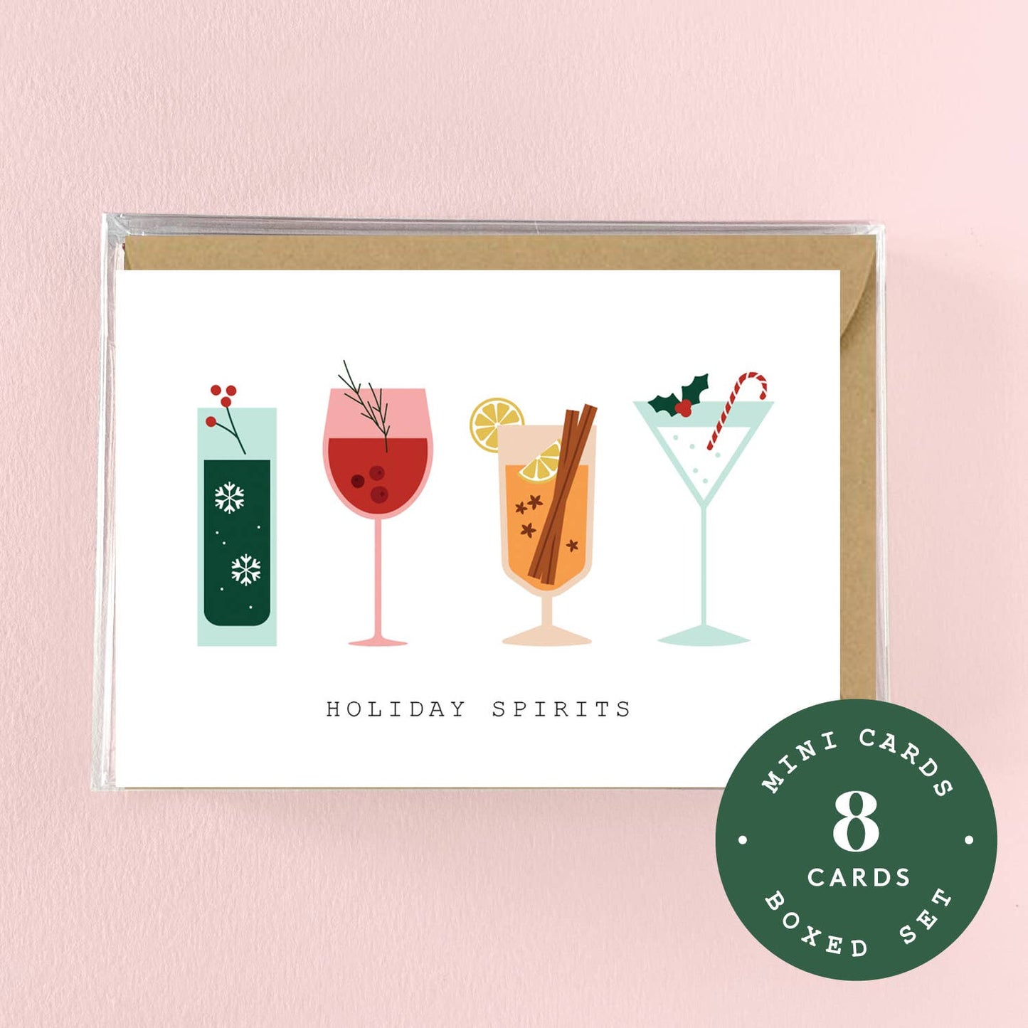 Holiday Spirits Mini Boxed Set - 8 Cards