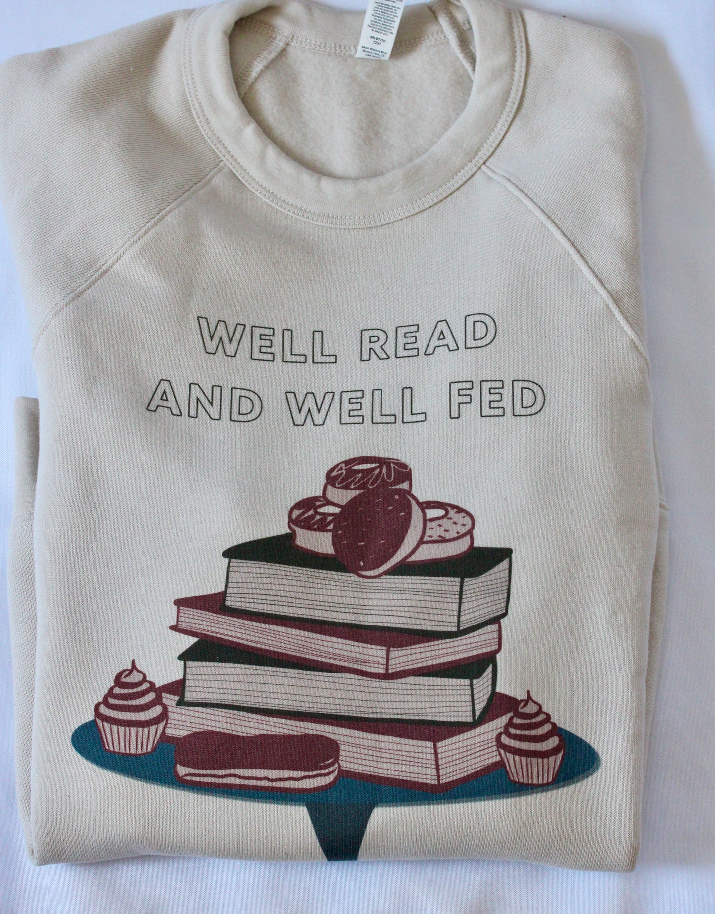 Well Read and Well Fed Crewneck Sweatshirt