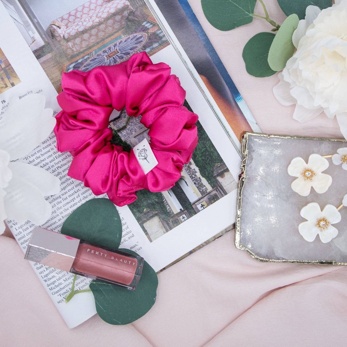 Aurora Satin Scrunchie