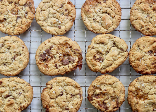 SALTY PEANUT BUTTER SNICKERS COOKIES