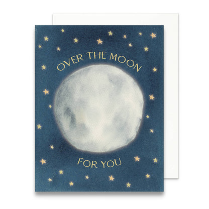 Over the Moon for You Greeting Card