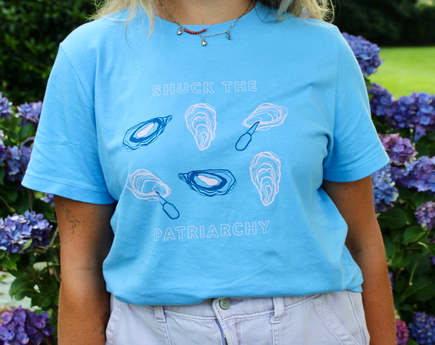 Shuck the Patriarchy Women's Heavyweight Tee