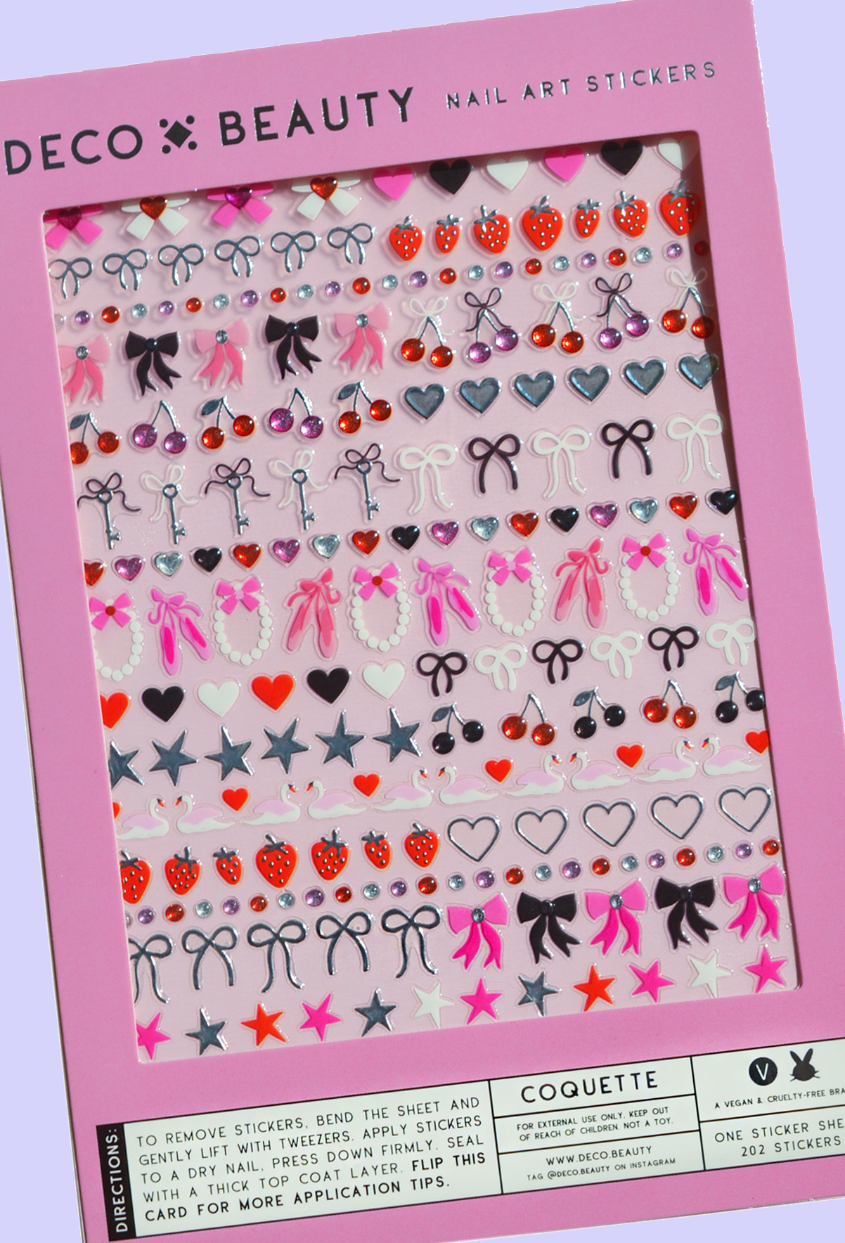 Deco Beauty - Nail Art Stickers - Coquette