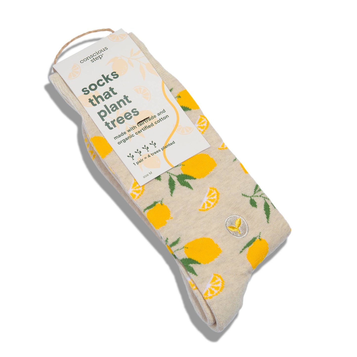 Socks that Plant Trees- Lemons Size Medium