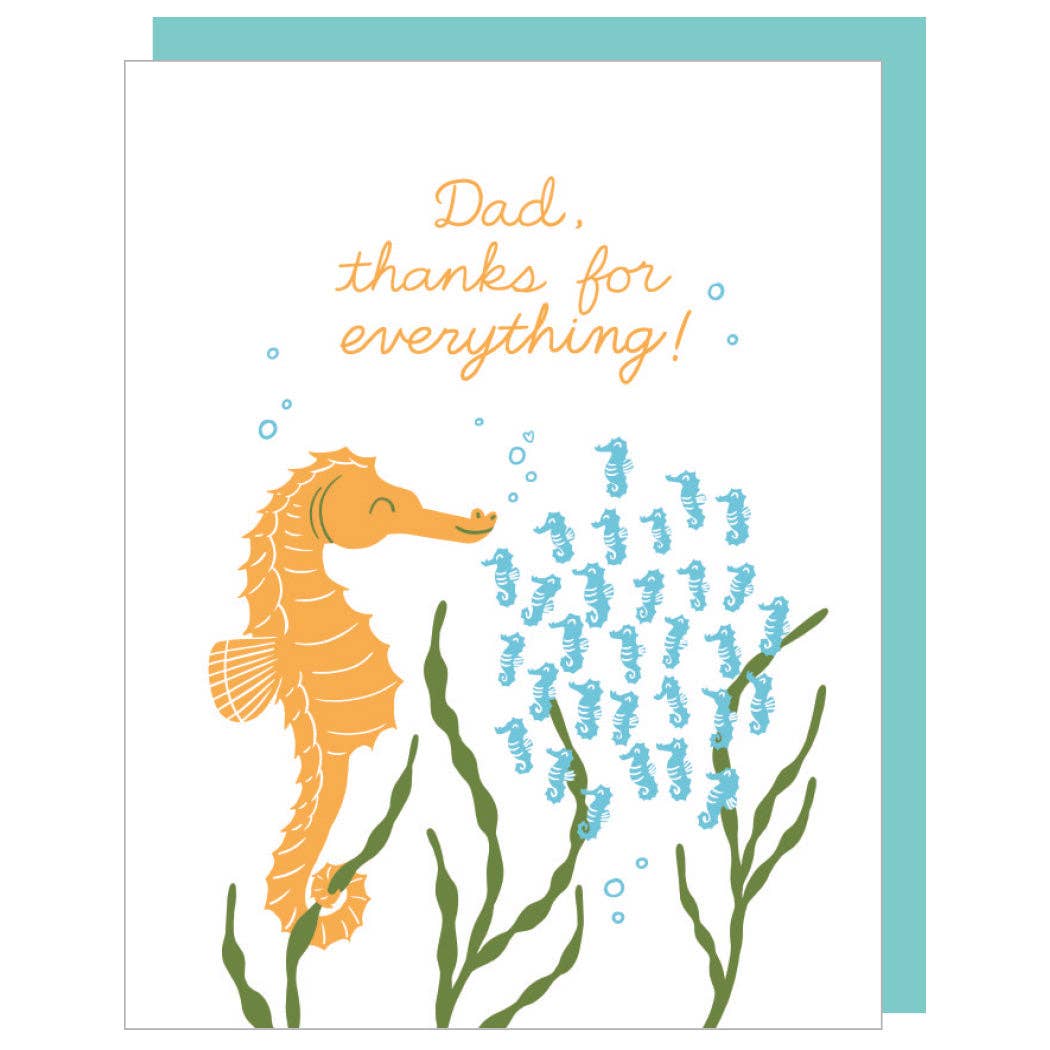 Seahorse Dad Card